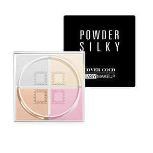 Fácil maquillaje cara Fundación corrector resaltador polvo suelto ajuste con mate y efecto de resplandor - Product Image 1