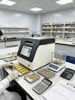 Nouvel arrivage : Spectromètre XRF de paillasse Aurispec EDX-B3N pour l'analyse de la pureté de l'or et de l'argent, certifié CE, avec détecteur Si-Pin US