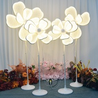 Décoration Événements Mariage Géante Fleur LED Guide de Chemin pour Allée Extérieur Intérieur