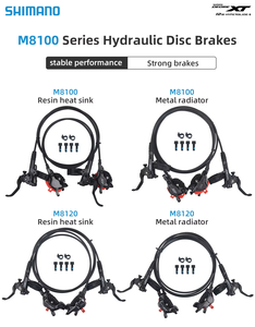 Freno Hidráulico de Resina <span class=keywords><strong>SHIMANO</strong></span> <span class=keywords><strong>XT</strong></span> M8100 M8120, 900/1600 mm, 4 Pistones, Freno de Disco Hidráulico para Bicicleta de Montaña con Pastillas ICE-TECH - Product Image 4