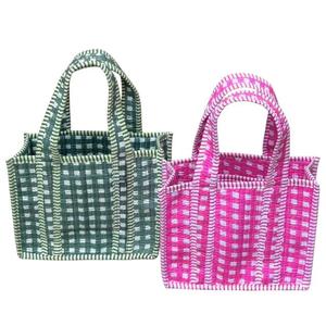 Sac à déjeuner matelassé en coton, imprimé floral abstrait, sac à main, sacs de courses imprimés au bloc, sac de plage, sacs de voyage et sacs fourre-tout à bandoulière - Product Image 1