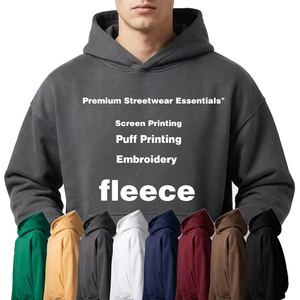 Felpa con Cappuccio Oversize in Pile 500GS, Spessa, Senza Cordoncino, Unisex, Taglie Grandi, Personalizzabile con Logo - Product Image 1