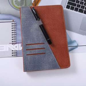 Leather Cover A5 Spiral Bound Notepad with Card Slots | Gift Edition Office Stationery-in Stock Wholesale - Product Image 3