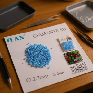 ILAN Diamante 5D 2.7mm Blu 2200pz per Pittura Diamante - Product Image 3