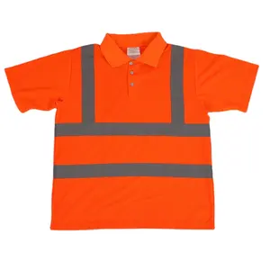 En20471 Fabriek Hoge Zichtbaarheid Kraag T-Shirt Snel Droog Ademend Reflecterend Polos Hivis Poloshirt