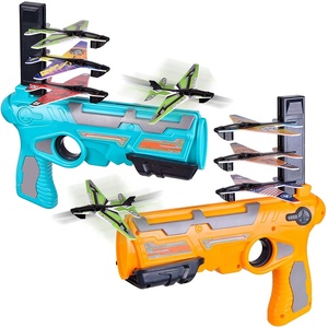 Nouveau pistolet lanceur de <span class=keywords><strong>combat</strong></span> aérien à catapulte en mousse 4 pièces pour enfants, jouet de tir à l'<span class=keywords><strong>air</strong></span> comprimé pour jeu de bataille - Product Image 1