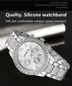 Nuovi arrivi da <span class=keywords><strong>donna</strong></span> <span class=keywords><strong>orologi</strong></span> al quarzo in acciaio inossidabile squisito lusso Casual Design strass fibbia in lega Relojes Mujer - Product Image 6