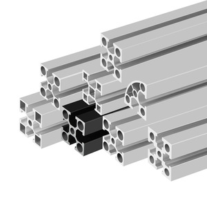 National Standard 3030 Aluminum Profile 6063 Alloy <b>Square</b> Hole Industrial Equipment <b>Frame</b> Black Anodized Foshan Made - Product Image 1