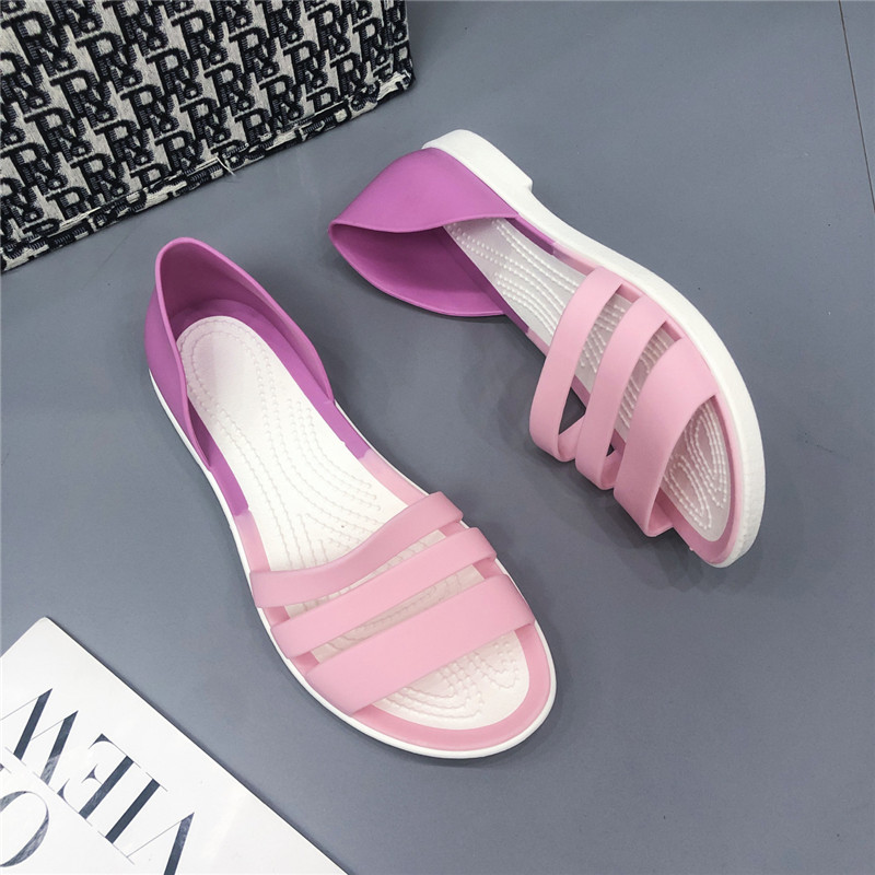 Korean Single Shoes Large Size Roman Beach Flat Women Casual Sandals Shoe Wholesale