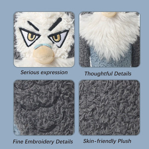 Peluche de Pájaro Profesor Gris Personalizado, Certificado EN71, Suave y Agradable al Tacto, Serie Prof Gray - Product Image 4