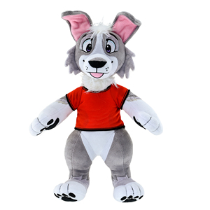 Jouets personnalisés en peluche loup pour enfants, adorable peluche loup de dessin animé, poupée en peluche kawaii anime - Product Image 6