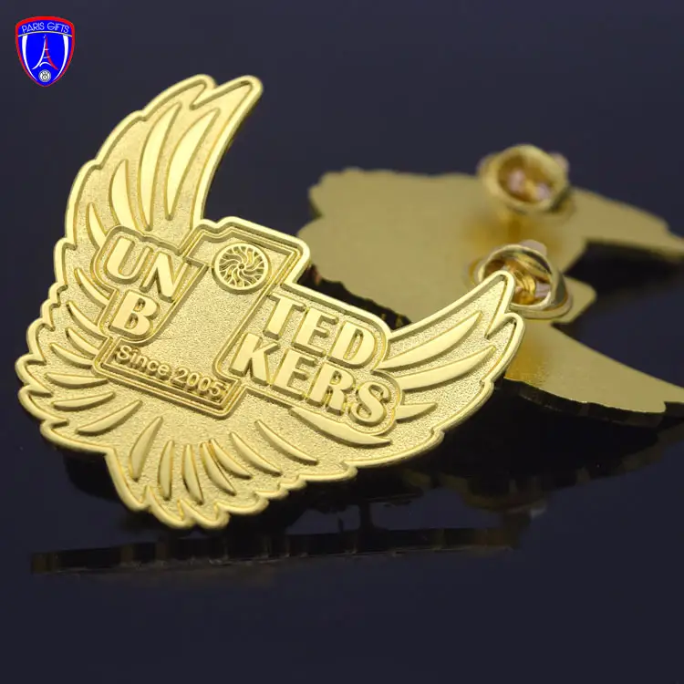 United Bikers Game Boy Enamel Pin Ma Fader 3D Gold Wing 5 Pin