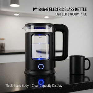 Nuevo Hervidor de Agua de Vidrio de Borosilicato de Alta Calidad, 2 Capas, 220V, 1800W, para Uso en Hoteles, Electrodoméstico Portátil para el Hogar - Product Image 2