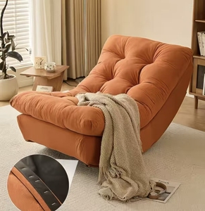 Moon Chair Recliner <strong>Sofa</strong> One Seat <strong>Sofa</strong> Chair with Rocking <strong>Footstool</strong> Sponge Filled Modern <strong>Sofa</strong> <strong>Bed</strong> for Living Room &amp; Balcony - Product Image 5