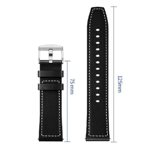 Correa de Cuero de 20mm 22mm para Samsung Galaxy <span class=keywords><strong>Watch</strong></span> 7 6 5 4 3, para Huawei <span class=keywords><strong>WATCH</strong></span> 5 4/GT6 Pro <span class=keywords><strong>GT</strong></span> <span class=keywords><strong>Runner</strong></span> 2, Repuesto de Correas para Reloj de Pulsera - Product Image 4
