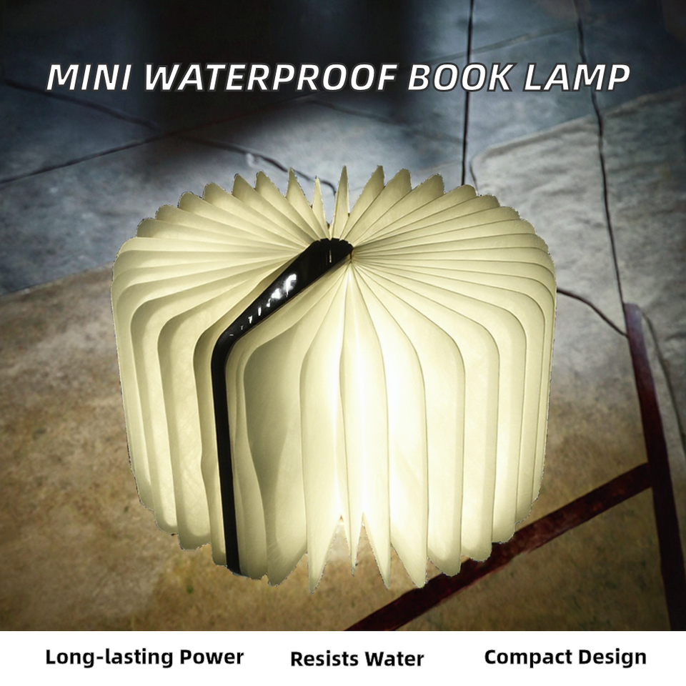 Product Summary: Lumio LED Book Lamp - Waterproof Dupont Paper Rechargeable Folding Light
