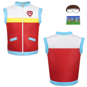 Costume de cosplay Paw Patrol pour enfants, costume de performance pour fête, kit uniforme de jeu de rôle Chase, unisexe, polyester, printemps 2023 - Product Image 4