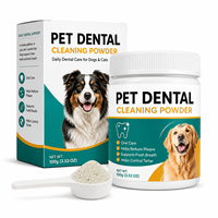 Poudre Nettoyante Personnalisée pour Dents d'Animaux, Formule Anti-Plaque avec SHMP et Zinc, Soutien Haleine Fraîche pour Animaux Actifs, Marque Privée