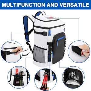 กระเป๋าเก็บความเย็นแบบสะพายหลังแบบกําหนดเอง 54 กระป๋องฉนวนกันน้ํากระเป๋าเก็บความเย็นป้องกันการรั่วพร้อมช่องหลายช่อง - Product Image 3