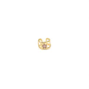 Fashion <b>Rings</b> 316L Stainless Steel PVD <b>Gold</b> Plating Star Design Adjustable Band Sustainable Resistant Jewelry - Product Image 2