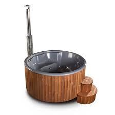 Bain à remous extérieur traditionnel en <span class=keywords><strong>bois</strong></span> de cèdre rouge canadien Hesperu HQ-ICE, 6 à 8 personnes, installation facile, garantie 1 an - Product Image 4