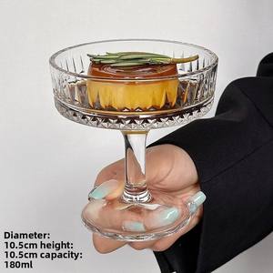 Copas <span class=keywords><strong>de</strong></span> Cóctel Ecológicas, Vintage Modernas, con Nuevo Diseño Transparente, Seguras, Duraderas, Gruesas, <span class=keywords><strong>de</strong></span> 200 ml <span class=keywords><strong>de</strong></span> Capacidad, para Margarita - Product Image 6