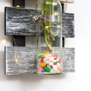 <span class=keywords><strong>Vase</strong></span> simple moderne créatif décoration de salon <span class=keywords><strong>vase</strong></span> en verre suspendu avec cadre en bois en gros - Product Image 4