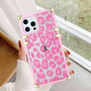 Custodia per telefono leopardata glitterata di lusso per iphone, samsung, custodia protettiva in Silicone morbido per ragazze donne - Product Image 4