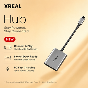 XREAL Hub Dock รองรับการเชื่อมต่อแบบเต็มรูปแบบกับ Switch เชื่อมต่อโดยตรงกับ PC ชาร์จขณะเล่น รองรับการชาร์จเร็ว PD และรีเฟรชเรทสูง 120Hz - Product Image 1