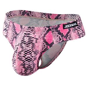 Ropa Interior Masculina Sexy de Punto con Estampado de Leopardo, Tanga Gay de Algodón y Elastano, Transpirable y Ecológica, de Talle Bajo - Product Image 3