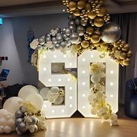 Offre Spéciale : Chiffres et Lettres Lumineux LED Personnalisés (0,9m, 1,2m, 1,5m) pour Anniversaires, Mariages et Événements