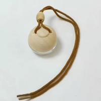 Bouteilles en verre de parfum de voiture de forme ronde de 5ml