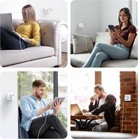 Chargeur mural USB-A Type-C à charge rapide universelle PD QC3.0 double port 45W avec prise EU/UK