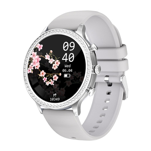 Mode dame I70 Smartwatch Mujer forme ronde <span class=keywords><strong>montre</strong></span>-<span class=keywords><strong>bracelet</strong></span> fréquence cardiaque oxygène sanguin Fitness surveillance de la santé <span class=keywords><strong>montre</strong></span> intelligente pour les femmes - Product Image 2