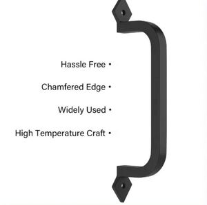 มือจับประตูเหล็ก WEKIS ดีไซน์ทันสมัย แข็งแรง ทนทาน สีดำ เหมาะสำหรับโรงงานและโรงแรม ใช้งานได้ทั้งสองมือ ติดตั้งง่าย - Product Image 3