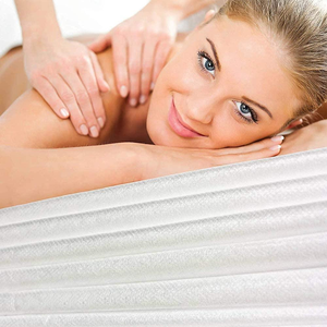Drap-housse <span class=keywords><strong>jetable</strong></span> imperméable non tissé élastique pour lit d'hôpital, spa, <span class=keywords><strong>massage</strong></span>, salon – Protège-lit - Product Image 6