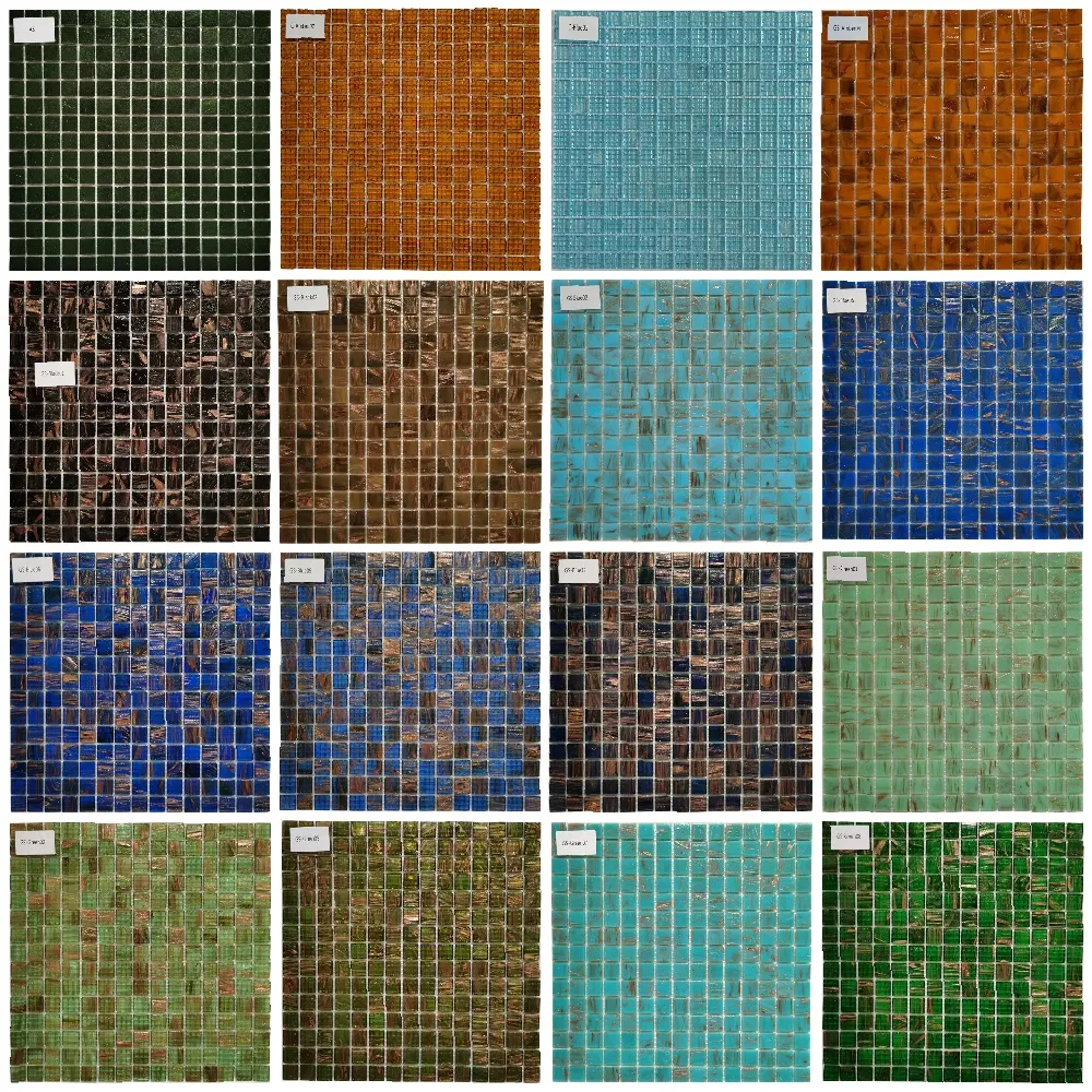 Cheaper price gold lines hot melt style bathroom square pure glass mosaic wall tile