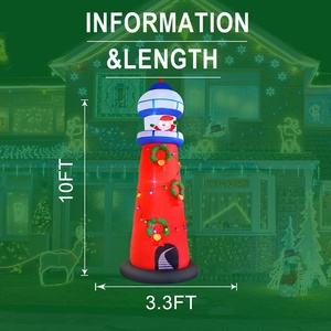 <span class=keywords><strong>Faro</strong></span> Gonfiabile di Babbo Natale con Luci LED per Decorazione Esterna, Ornamento Gonfiabile di Babbo Natale - Product Image 3