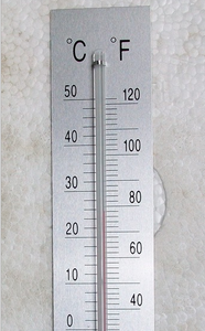 Gelsonlab HSGC-061 금속 온도계 알루미늄 프레임 유리 막대 온도계 - Product Image 2