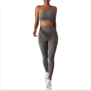Custom Women's Yoga Set Mid Waist <b>Leggings</b> Sports Bra Solid Plus Size Lace Breathable Stretch Workout Outfit Gym Fitness - Product Image 3