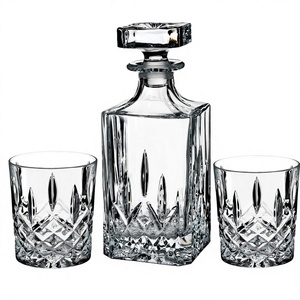 Set di 2 Decanter Marquis for Markham Square in Cristallo, Stile Double Old Fashioned, per Bar (Confezione 1) 30 Once Liquide - Product Image 1
