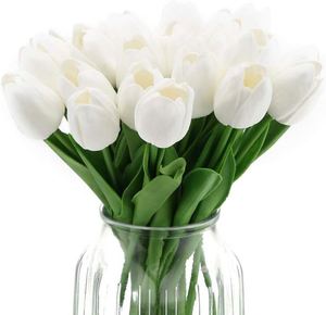 Fleur artificielle de haute qualité, effet toucher réel, tulipe de simulation, pour la décoration de la maison, des mariages et des fêtes - Product Image 1