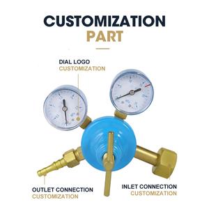 Régulateur d'oxygène russe en gros pour le soudage/coupe réducteur de pression d'oxygène entièrement en laiton avec connexion d'entrée W21.8 - Product Image 3