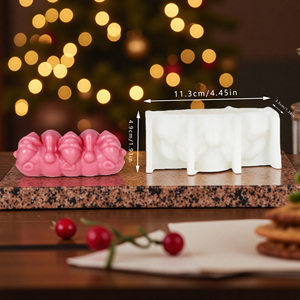 Moule en silicone <span class=keywords><strong>pour</strong></span> bougie Père Noël TangChu - <span class=keywords><strong>Kit</strong></span> de fabrication de bougies 3D <span class=keywords><strong>pour</strong></span> Noël, cadeau de fête, décoration de fête de Noël - Product Image 5