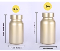 Bouchon à vis de bouteille en verre de qualité alimentaire résistant à la lumière de Golden Health Products pour le stockage de capsules de bonbons de comprimés de phytothérapie chinoise