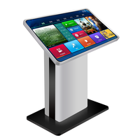 32 43 55 65 pouces horizontal portable interactif écran tactile debout kiosque lcd écran publicitaire affichage