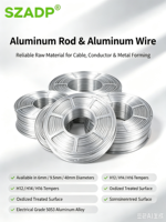 Barre en aluminium 5053 de 6 mm, 9,5 mm, 40 mm, haute ductilité, pour applications électriques