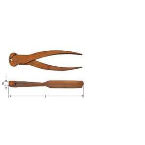 AMPCO - EN1850B Top cutting pliers DIN5234, Beryllium Copper NON-SPARKING PLIERS, <b>PIPE</b> WRENCHES AND <b>PIPE</b> <b>CUTTERS</b> - Product Image 1