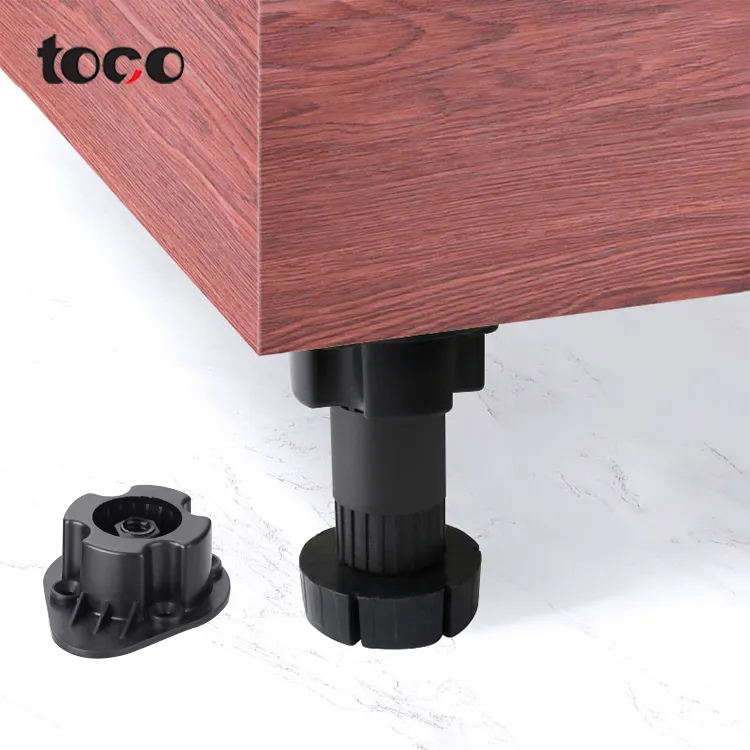 toco adjustable height legs furniture cabinet leg level feet Plinth Feet adjustable PP material leveling feet