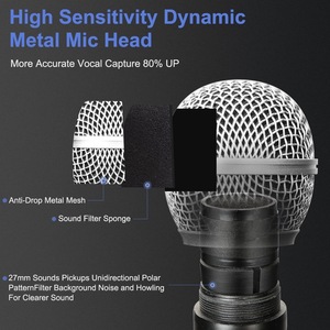 New Wn58 Vhf Sạc Năng Động Vlog Tùy Chỉnh Không Dây Chuyên Nghiệp Cầm Tay Không Dây <span class=keywords><strong>Microphone</strong></span> Cho Karaoke - Product Image 5